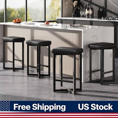 Leather bar stools - set, of